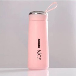 NICE | glass water bottle, likely around 400ml capacity special modern design