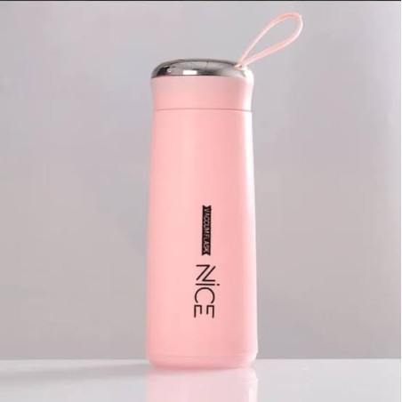 NICE | glass water bottle, likely around 400ml capacity special modern design