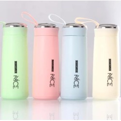 NICE | glass water bottle, likely around 400ml capacity special modern design