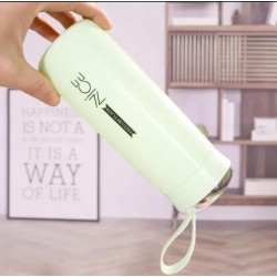 NICE | glass water bottle, likely around 400ml capacity special modern design