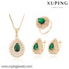 Xuping bijoux en zircone ensemble de bijoux de mariage de mariée avec plaqué or 18 carats