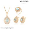 Xuping bijoux en zircone ensemble de bijoux de mariage de mariée avec plaqué or 18 carats