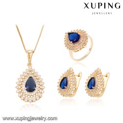 Xuping bijoux en zircone ensemble de bijoux de mariage de mariée avec plaqué or 18 carats