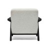 PATTON | Chaise d'appoint en bois, rembourrage en mousse et Dacron