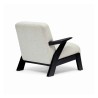 PATTON | Chaise d'appoint en bois, rembourrage en mousse et Dacron