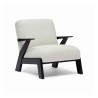 PATTON | Chaise d'appoint en bois, rembourrage en mousse et Dacron