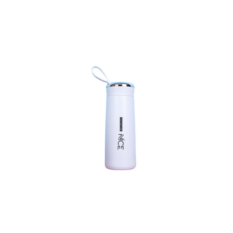 NICE | glass water bottle, likely around 400ml capacity